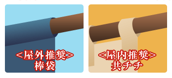 棒袋(屋外推奨)・共チチ(屋内推奨)